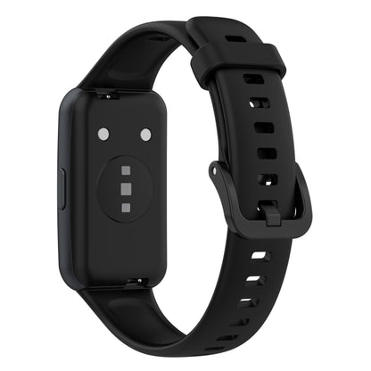 For Huawei Band 7 Silicone Watch Band(Black) by bashfashion