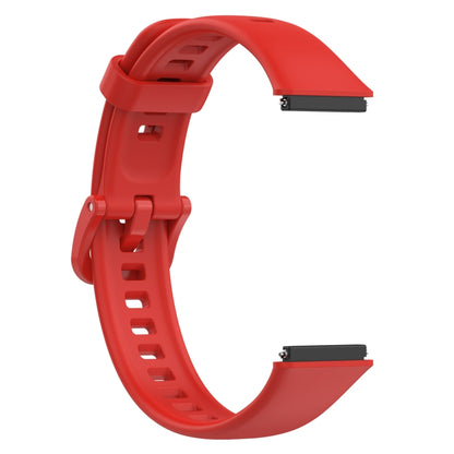 For Huawei Band 7 Silicone Watch Band(Red) by bashfashion