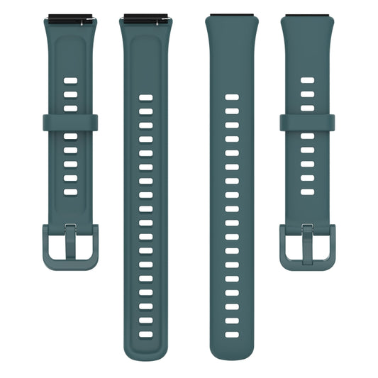For Huawei Band 7 Silicone Watch Band(Dark Green) by bashfashion