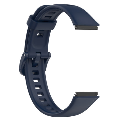 For Huawei Band 7 Silicone Watch Band(Dark Blue) by bashfashion