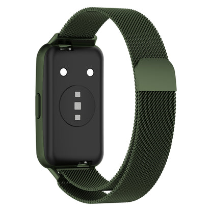 For Huawei Band 7 / 7 NFC Milan Metal Magnetic Watch Band(Green) by bashfashion