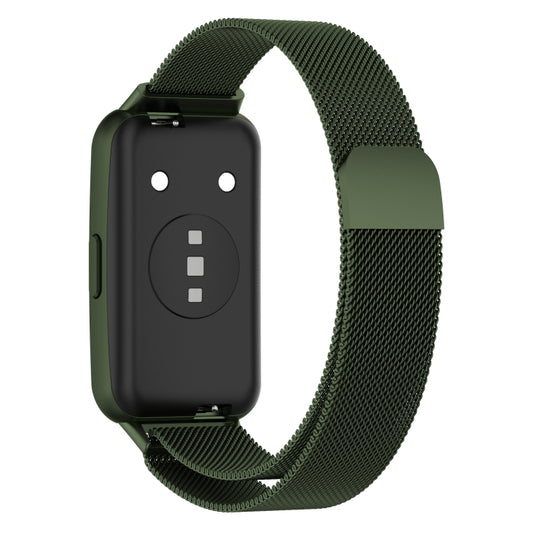 For Huawei Band 7 / 7 NFC Milan Metal Magnetic Watch Band(Green) by bashfashion
