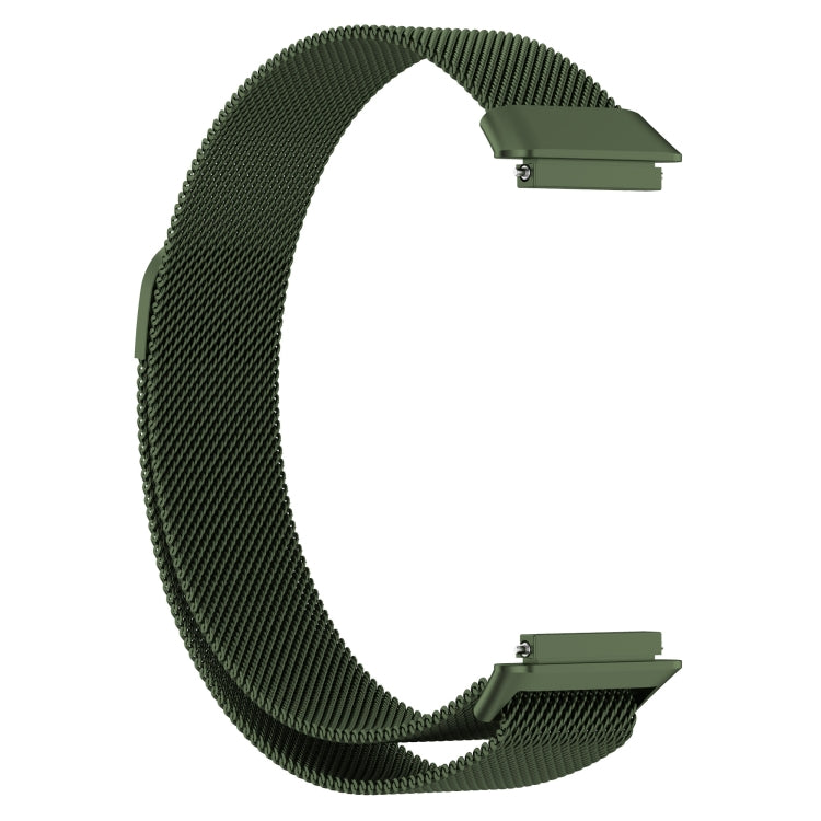 For Huawei Band 7 / 7 NFC Milan Metal Magnetic Watch Band(Green) by bashfashion
