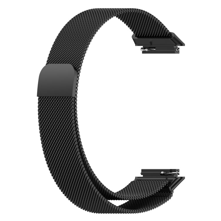 For Huawei Band 7 / 7 NFC Milan Metal Magnetic Watch Band(Black) by bashfashion