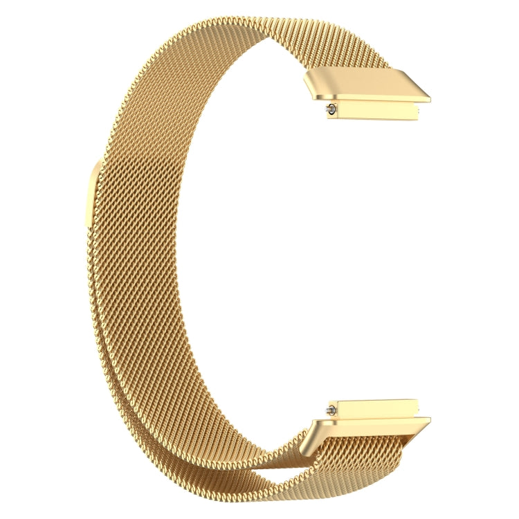 For Huawei Band 7 / 7 NFC Milan Metal Magnetic Watch Band(Gold) by bashfashion