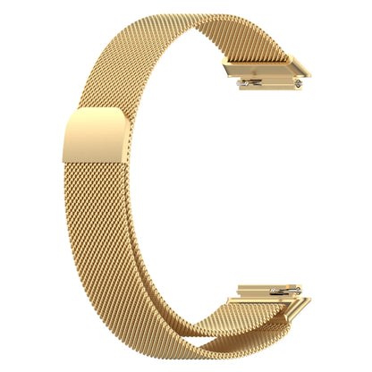 For Huawei Band 7 / 7 NFC Milan Metal Magnetic Watch Band(Gold) by bashfashion