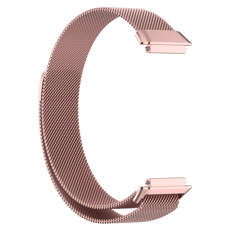 For Huawei Band 7 / 7 NFC Milan Metal Magnetic Watch Band(Rose Pink) by bashfashion