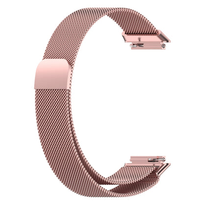 For Huawei Band 7 / 7 NFC Milan Metal Magnetic Watch Band(Rose Pink) by bashfashion