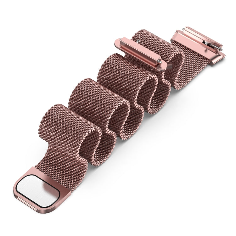 For Huawei Band 7 / 7 NFC Milan Metal Magnetic Watch Band(Rose Pink) by bashfashion