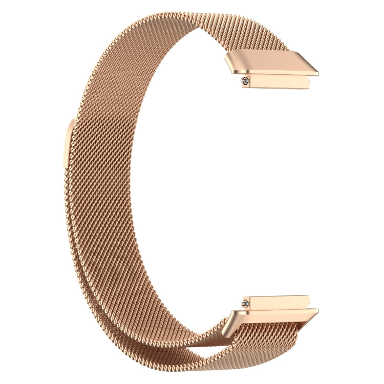 For Huawei Band 7 / 7 NFC Milan Metal Magnetic Watch Band(Rose Gold) by bashfashion