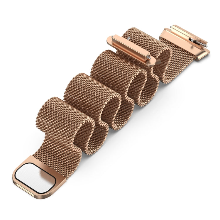 For Huawei Band 7 / 7 NFC Milan Metal Magnetic Watch Band(Rose Gold) by bashfashion