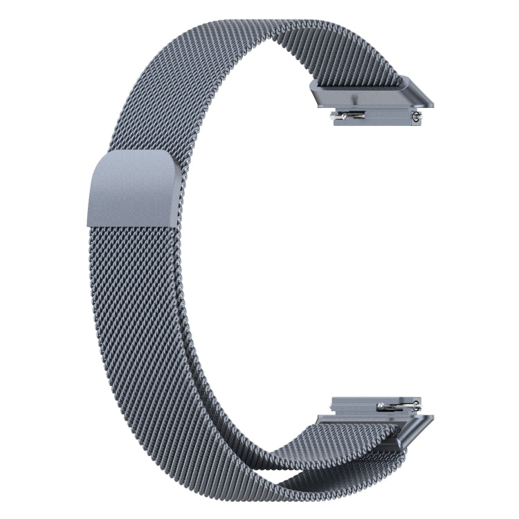 For Huawei Band 7 / 7 NFC Milan Metal Magnetic Watch Band(Grey) by bashfashion