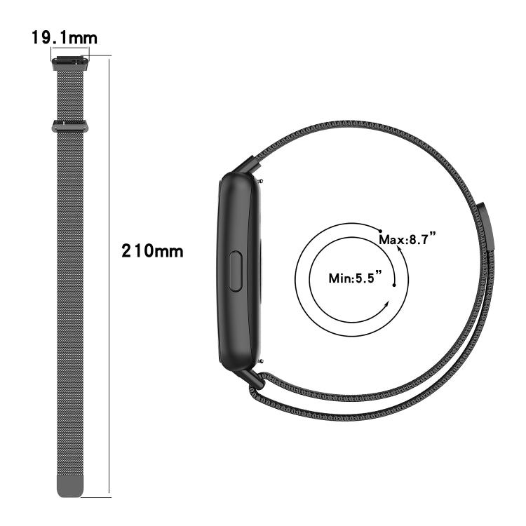 For Huawei Band 7 / 7 NFC Milan Metal Magnetic Watch Band(Green) by bashfashion