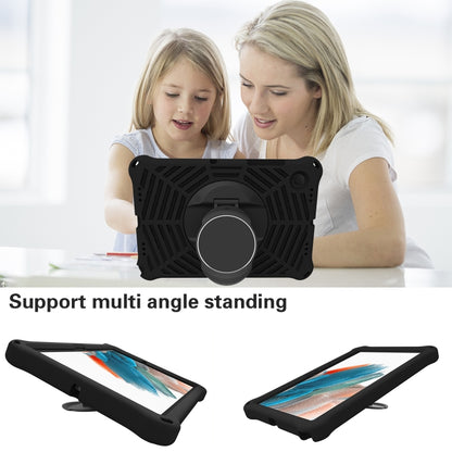 For Samsung Galaxy Tab A8 10.5 2021 Spider King EVA Protective Case with Adjustable Shoulder Strap & Holder(Black) by bashfashion