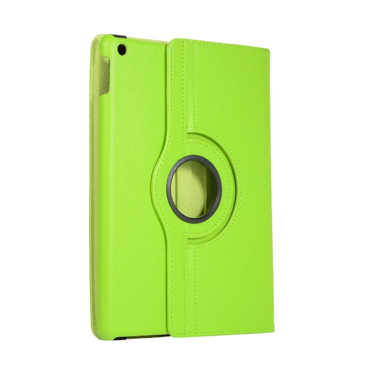For Lenovo M10 Plus 3rd Litchi Texture 360 Degrees Rotation Leather Tablet Case with Holder(Green) by bashfashion