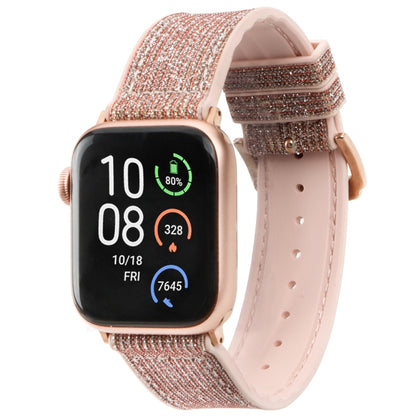 Glitter Starry Sky Watch Band For Apple Watch Series 9&8&7 41mm / SE 3&SE 2&6&SE&5&4 40mm / 3&2&1 38mm(Pink) by bashfashion
