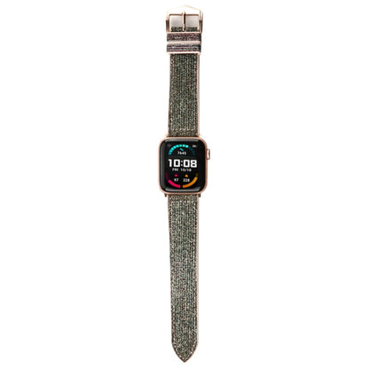 Glitter Starry Sky Watch Band For Apple Watch Series 9&8&7 41mm / SE 3&SE 2&6&SE&5&4 40mm / 3&2&1 38mm(Green) by bashfashion