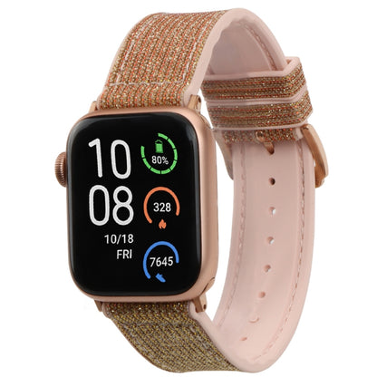 Glitter Starry Sky Watch Band For Apple Watch Series 9&8&7 41mm / SE 3&SE 2&6&SE&5&4 40mm / 3&2&1 38mm(Gold) by bashfashion