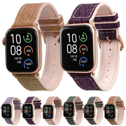 Glitter Starry Sky Watch Band For Apple Watch Series 9&8&7 41mm / SE 3&SE 2&6&SE&5&4 40mm / 3&2&1 38mm(Black) by bashfashion