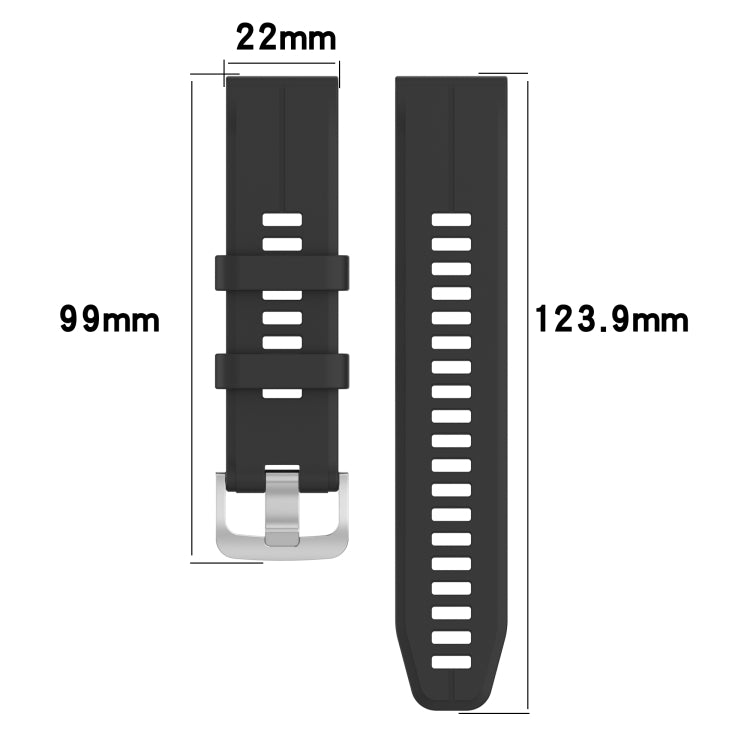 For Garmin Descent G1 / Forerunner 745/945/935 / Approach S62 Solid Color Silicone Watch Band(White) by bashfashion