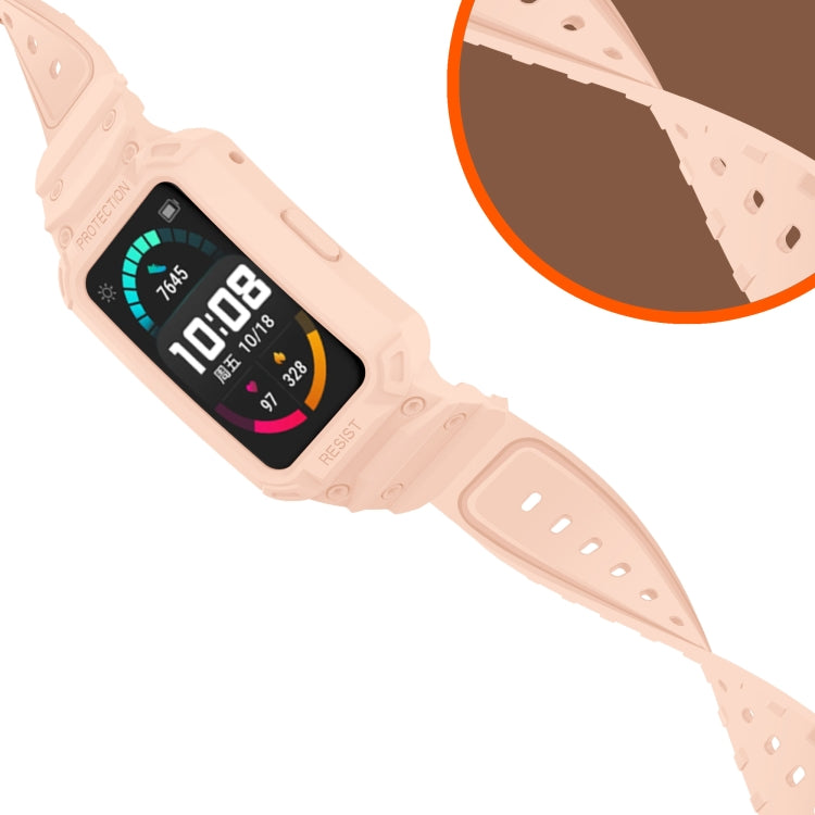 For Huawei Watch Fit / Honor Watch ES Integrated TPU Watch Band(Pink) by bashfashion