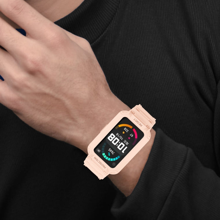 For Huawei Watch Fit / Honor Watch ES Integrated TPU Watch Band(Pink) by bashfashion