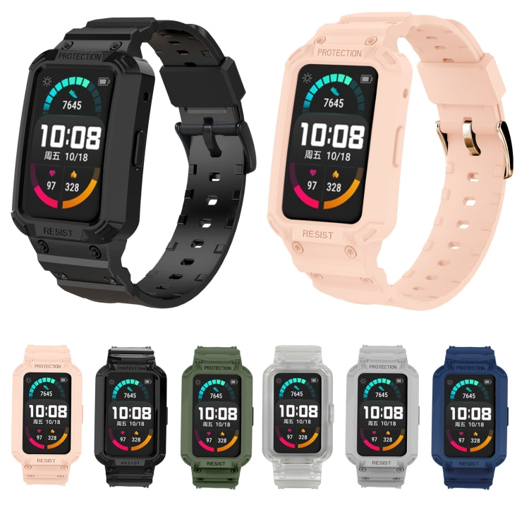 For Huawei Watch Fit / Honor Watch ES Integrated TPU Watch Band(Pink) by bashfashion