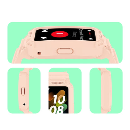 For Huawei Band 7 / 6 / Honor Band 6 Integrated TPU Watch Band(Pink) by bashfashion