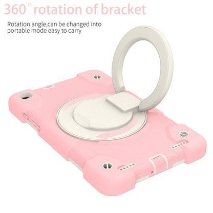 For Samsung Galaxy Tab A 8.0 2019 Silicone + PC Full Body Protection Tablet Case With Holder & Strap(Pink) by bashfashion