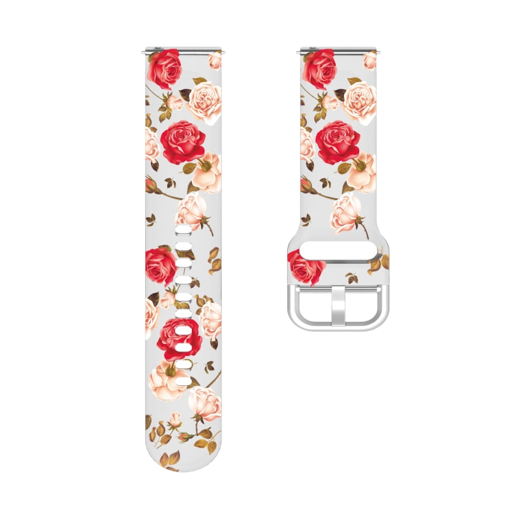 For Huawei Watch GT 3 Pro 22mm Transparent Printed TPU Silicone Watch Band(2) by bashfashion