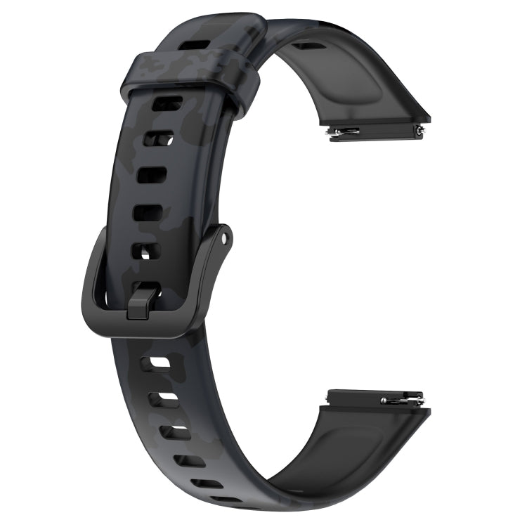 For Huawei Band 7 TPU Watch Band(Camouflage Grey) by bashfashion