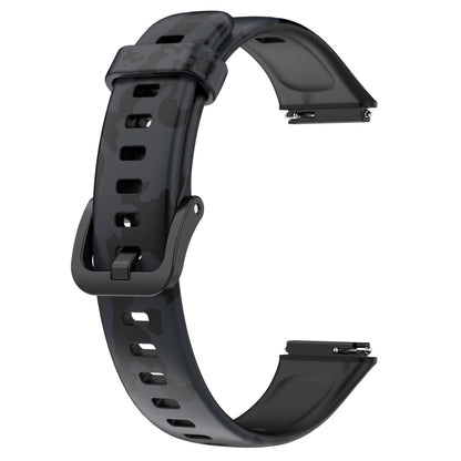For Huawei Band 7 TPU Watch Band(Camouflage Grey) by bashfashion