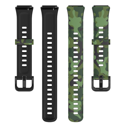 For Huawei Band 7 TPU Watch Band(Camouflage Green) by bashfashion