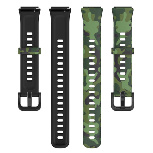 For Huawei Band 7 TPU Watch Band(Camouflage Green) by bashfashion