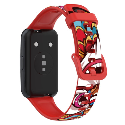 For Huawei Band 7 TPU Watch Band(Dancing Lion) by bashfashion