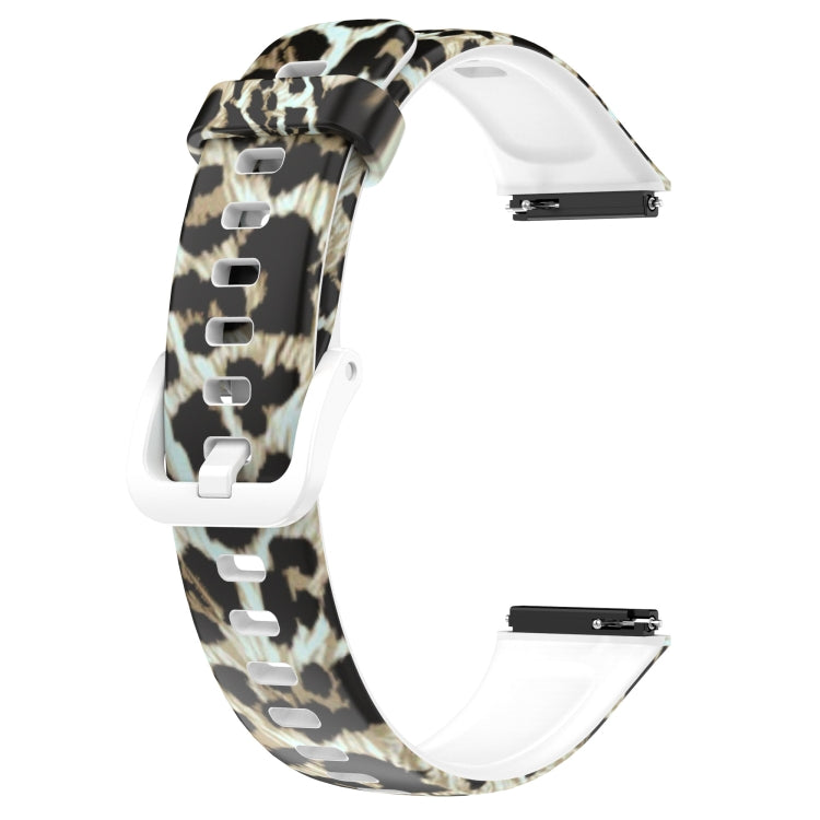 For Huawei Band 7 TPU Watch Band(Brown Leopard Print) by bashfashion