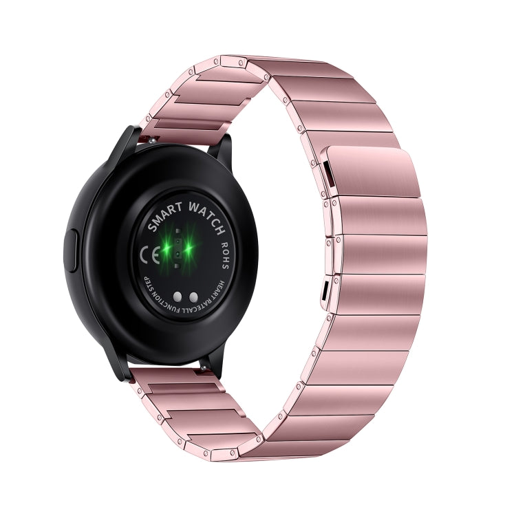For Samsung Galaxy Watch4 40mm / 44mm Magnetic Steel Watch Band(Pink) by bashfashion