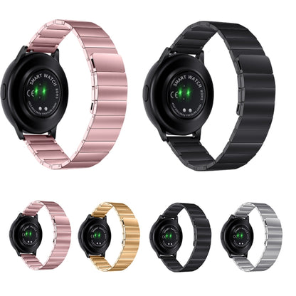 For Samsung Galaxy Watch4 40mm / 44mm Magnetic Steel Watch Band(Pink) by bashfashion