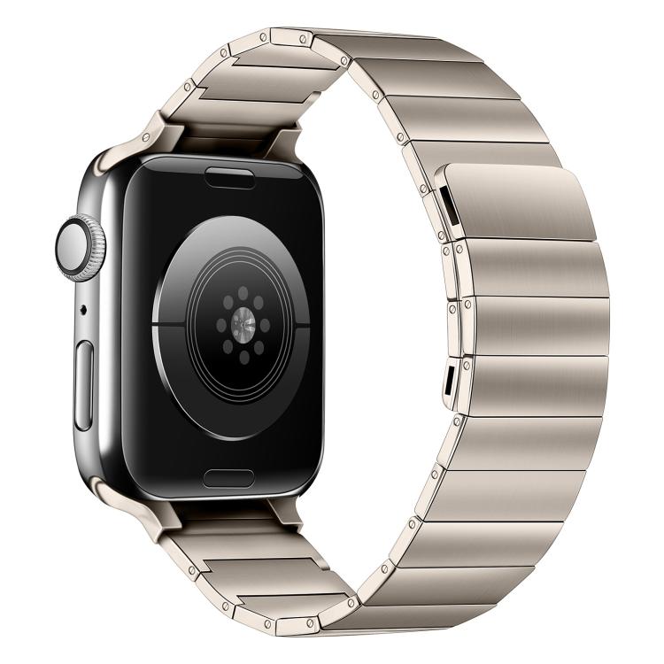 Magnetic Steel Watch Band For Apple Watch Series 9&8&7 41mm / SE 3&SE 2&6&SE&5&4 40mm / 3&2&1 38mm (Starlight) by bashfashion