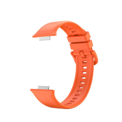 For Huawei Watch Fit 2 Solid Color Silicone Watch Band(Orange) by bashfashion
