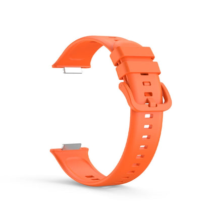 For Huawei Watch Fit 2 Solid Color Silicone Watch Band(Orange) by bashfashion