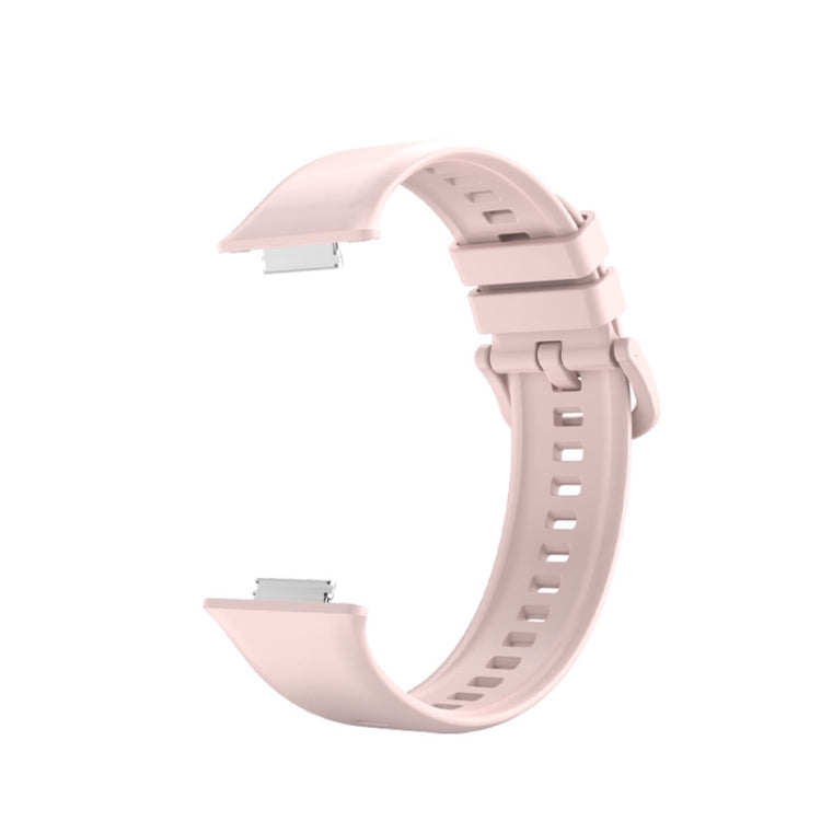 For Huawei Watch Fit 2 Solid Color Silicone Watch Band(Pink) by bashfashion