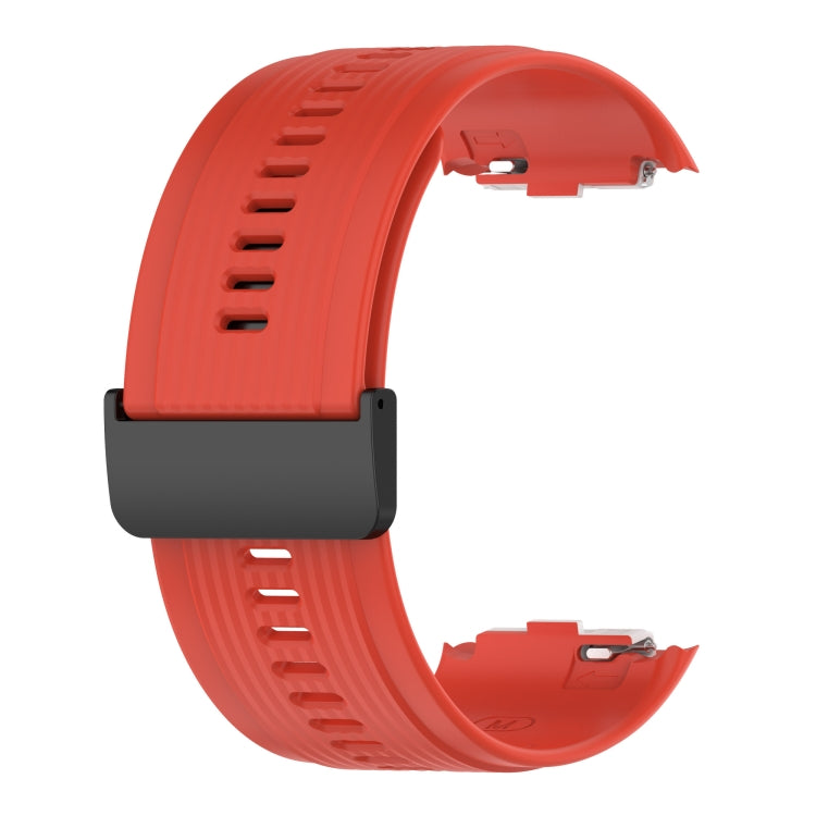For Huawei Watch D Solid Color Silicone Watch Band with Buckle(Orange) by bashfashion