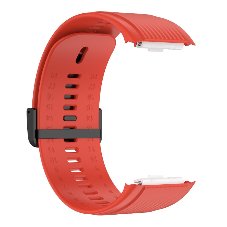For Huawei Watch D Solid Color Silicone Watch Band with Buckle(Orange) by bashfashion