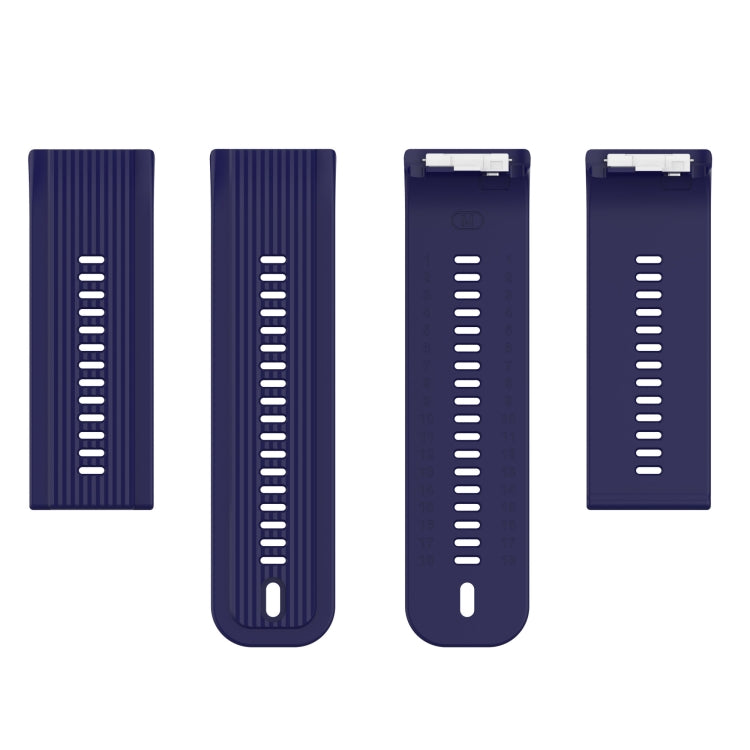 For Huawei Watch D Solid Color Silicone Watch Band with Buckle(Dark Blue) by bashfashion