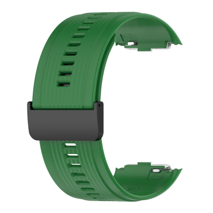 For Huawei Watch D Solid Color Silicone Watch Band with Buckle(Green) by bashfashion