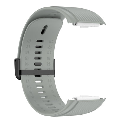 For Huawei Watch D Solid Color Silicone Watch Band with Buckle(Grey) by bashfashion
