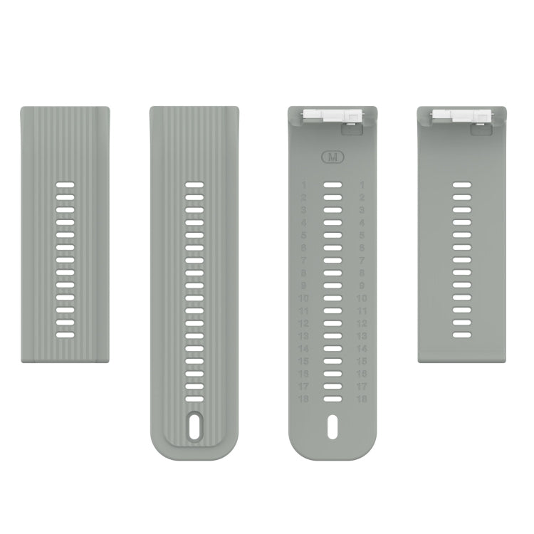 For Huawei Watch D Solid Color Silicone Watch Band with Buckle(Grey) by bashfashion