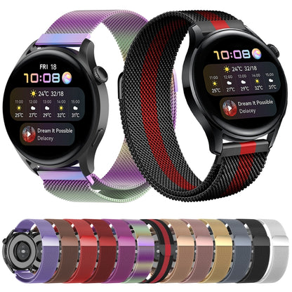 For Huawei Watch GT 3 Pro 46mm Milan Steel Watch Band(Silver) by bashfashion