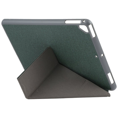 Mutural King Kong Series Deformation Holder Leather Tablet Case For iPad 9.7 2018 / 2017(Green) by Mutural